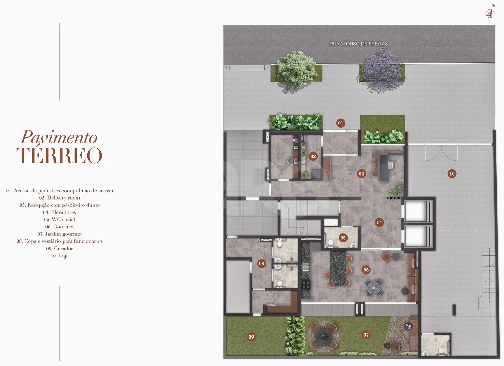 Planta — Implantacao terreo