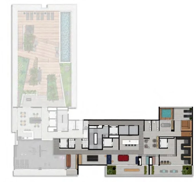 Planta — Pavimento lazer
