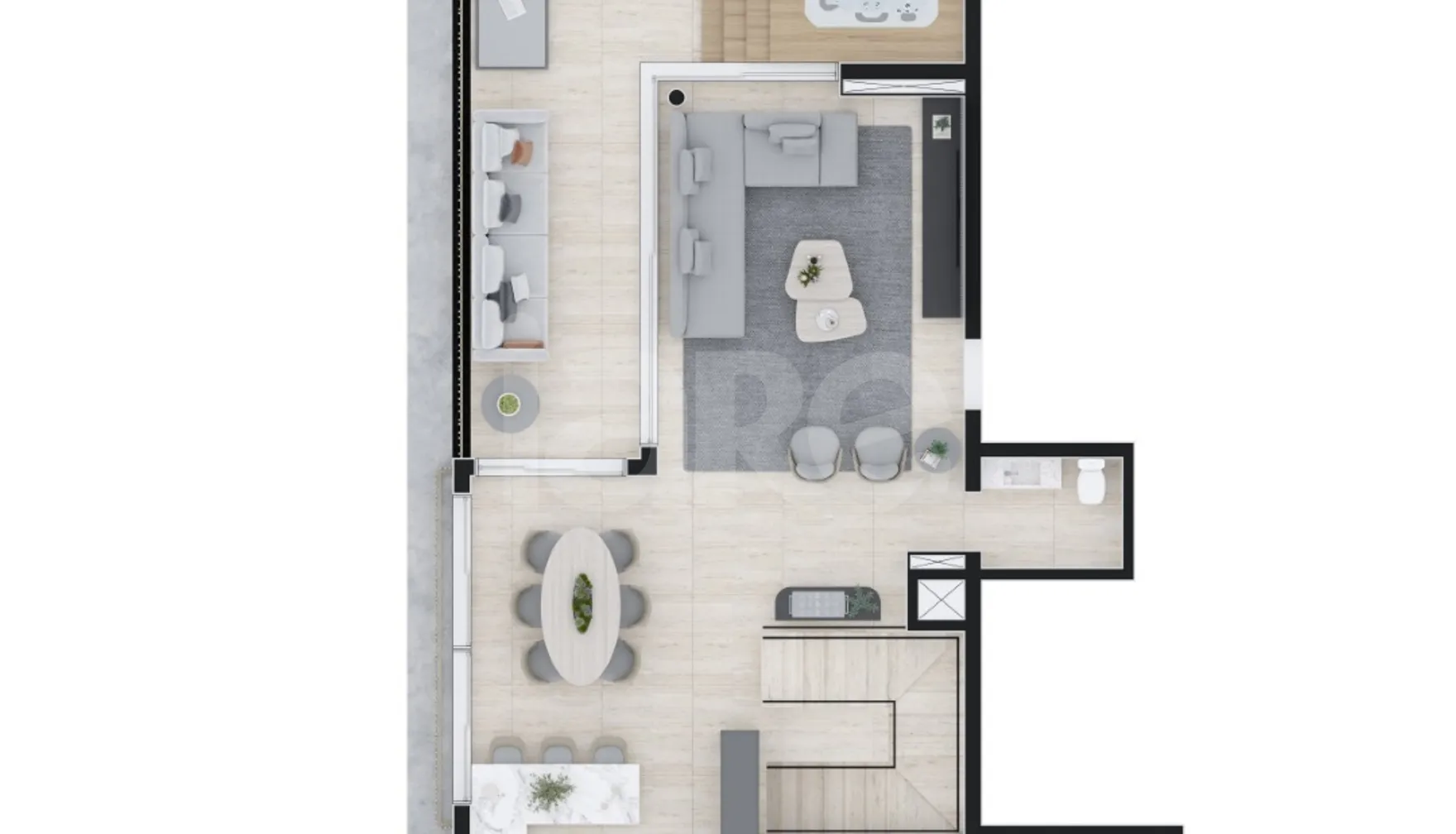 Planta — Garden 215,55 m²