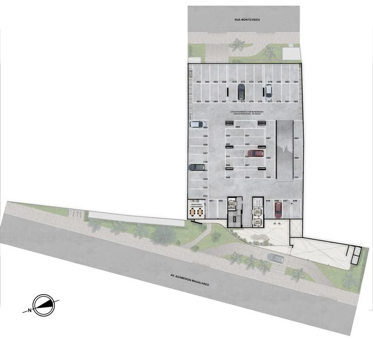 Planta — Pavimento garagem 1