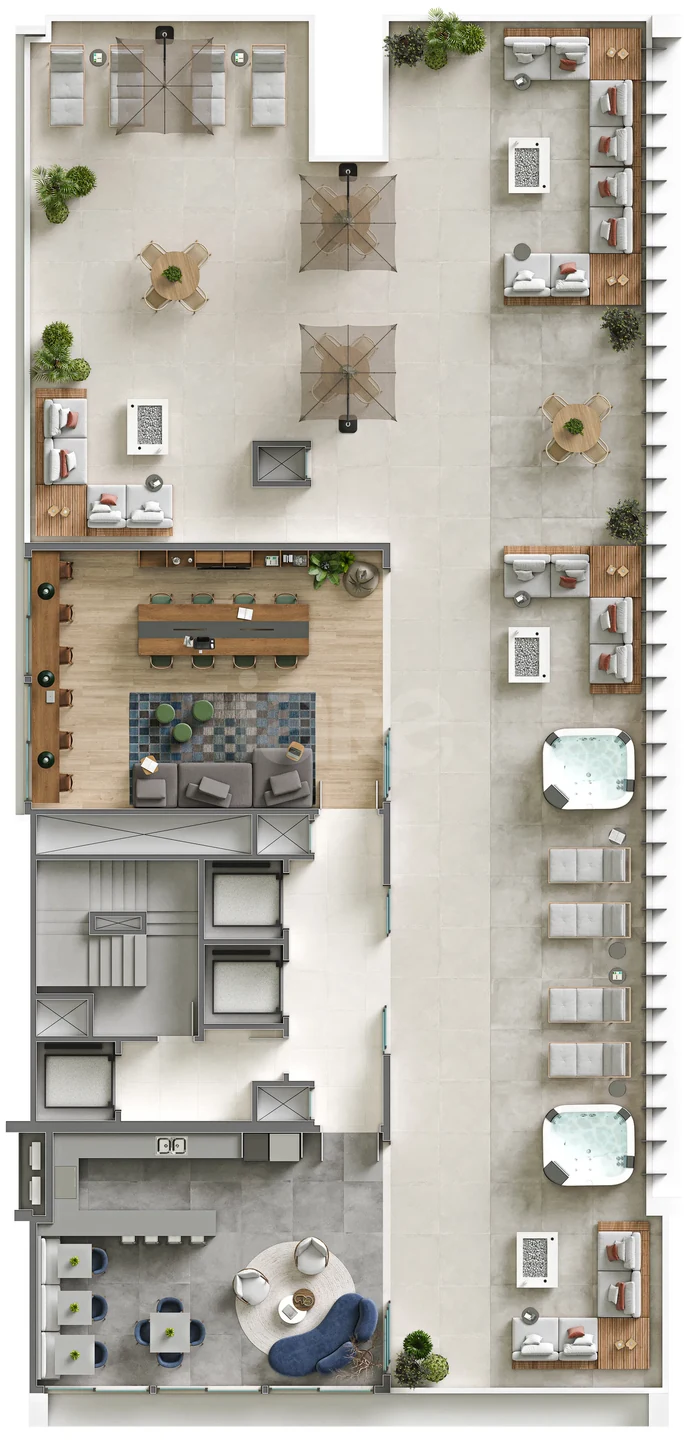 Planta — Pavimento rooftop