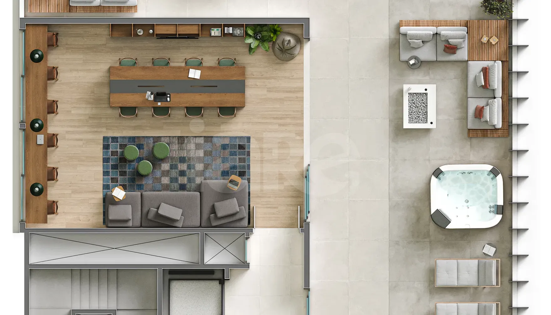 Planta — Pavimento rooftop