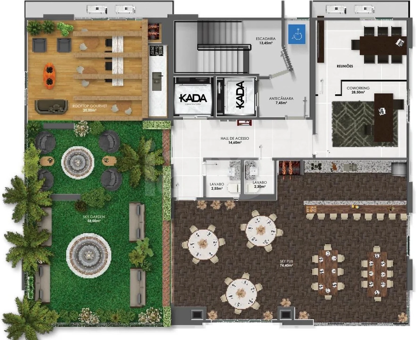 Planta — Pavimento rooftop