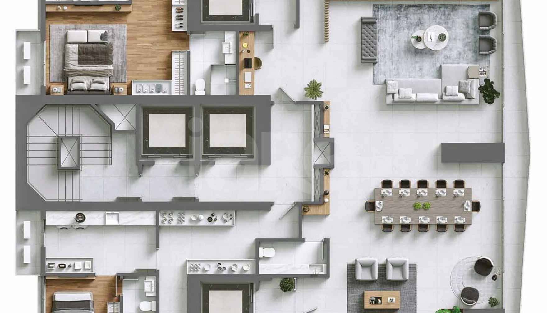 Planta — Apartamento 410 m²