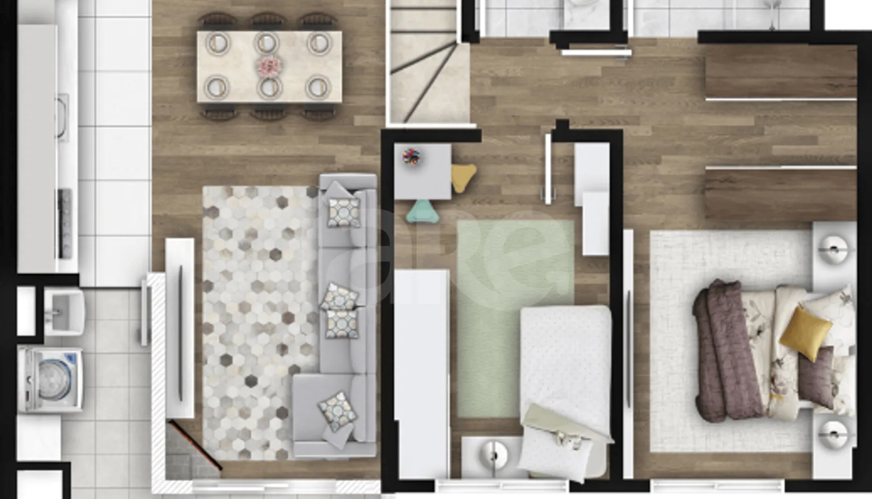 Planta — Cobertura Duplex 158,29 m²