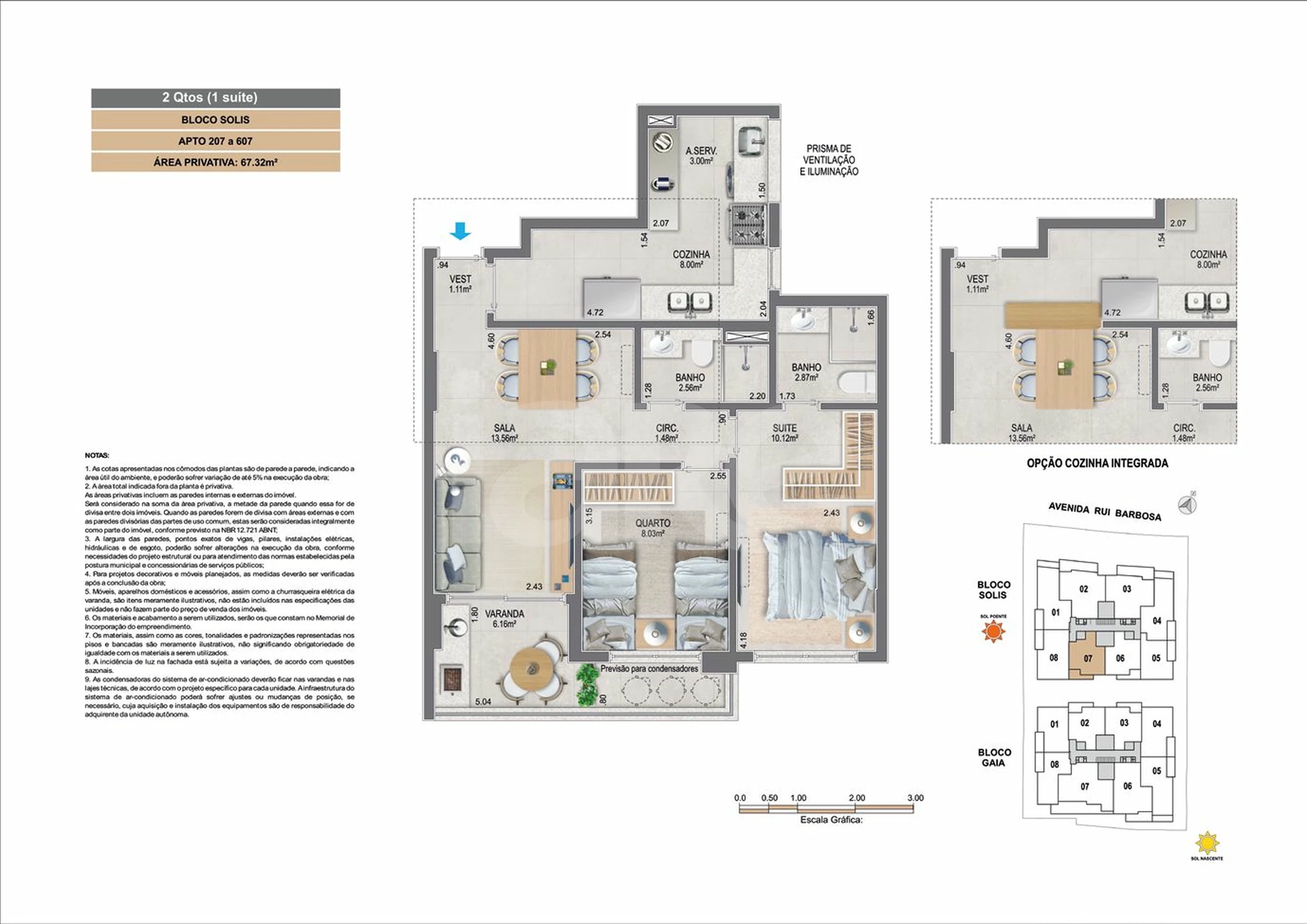 Planta — Apartamento 67,32 m²