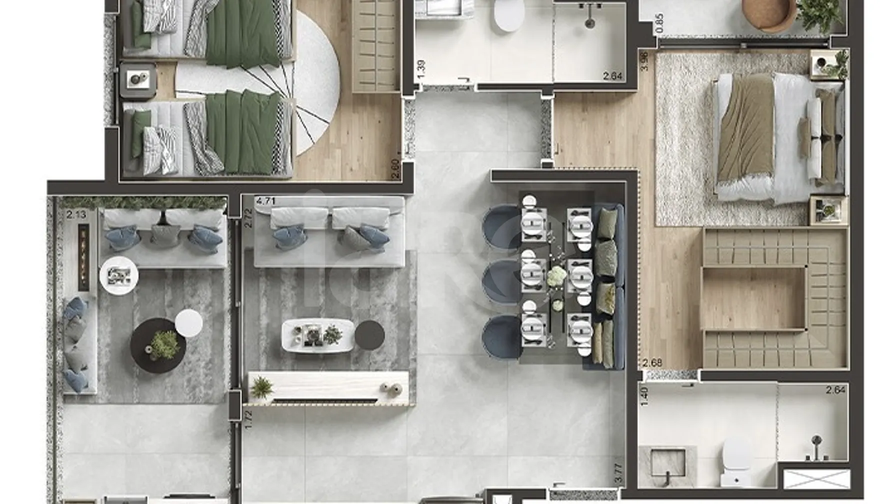 Planta — Garden 50,69 m²