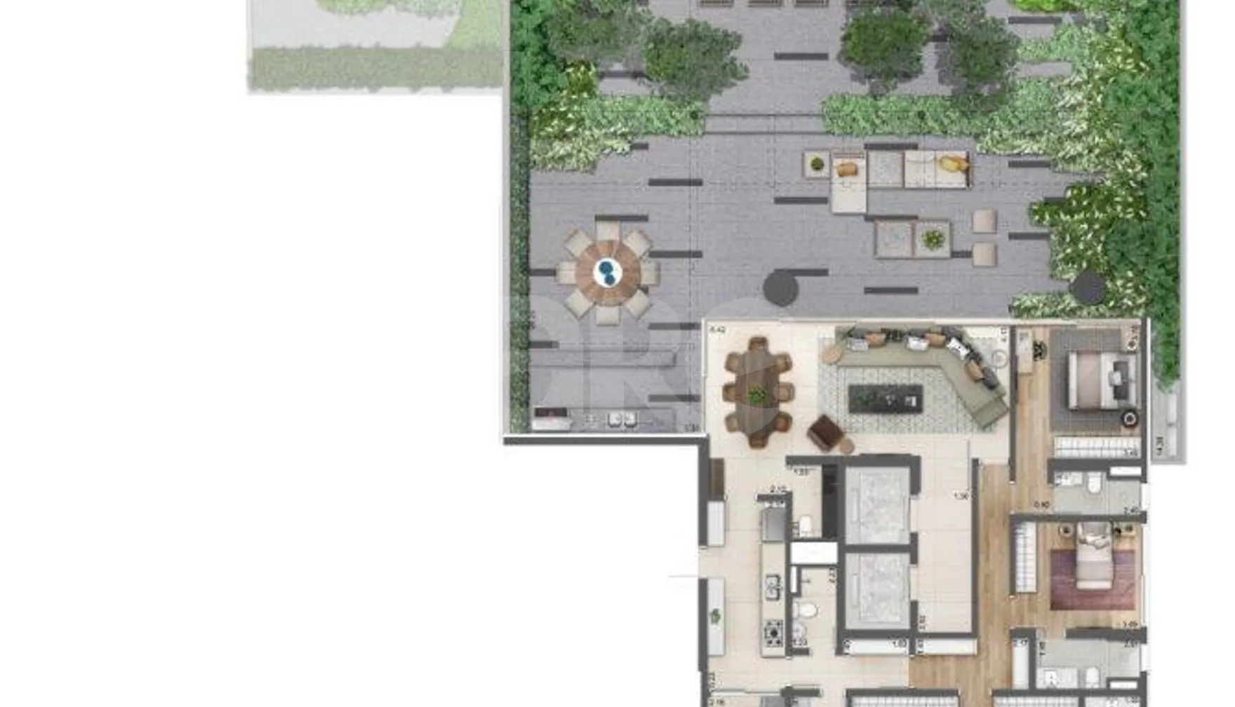 Planta — Garden 585,45 m²