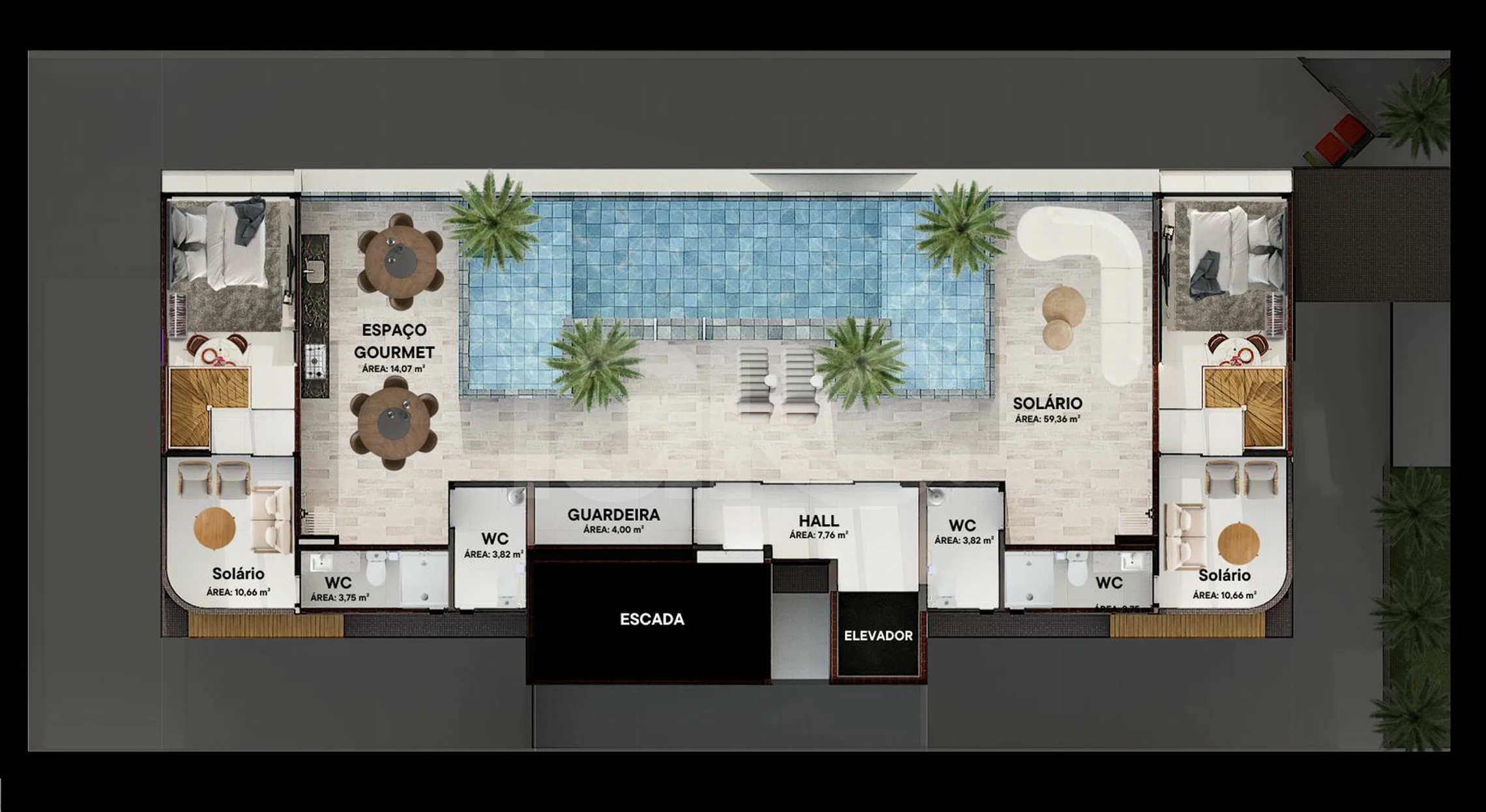 Planta — Pavimento cobertura