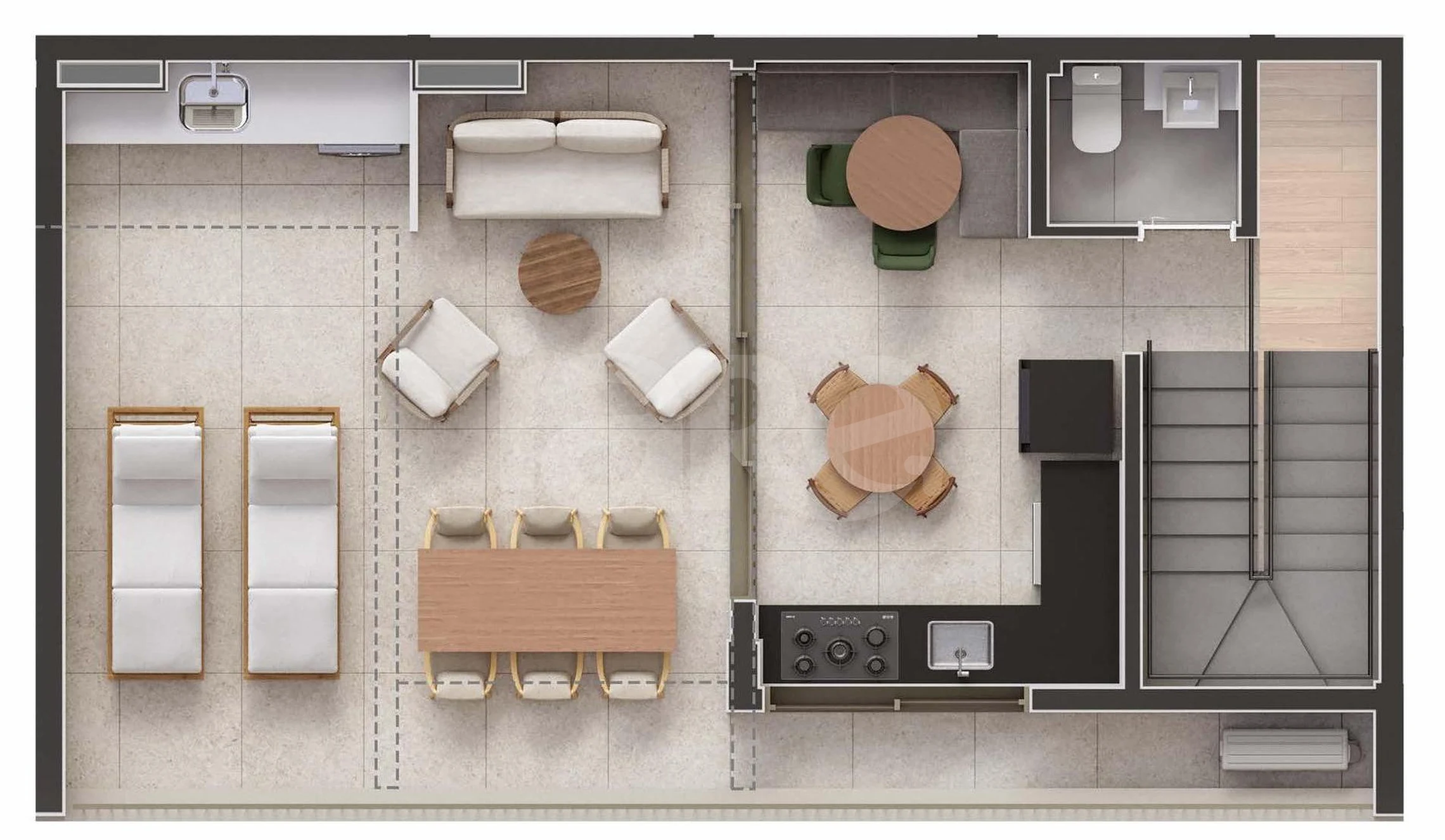 Planta — Cobertura Duplex 105,54 m²