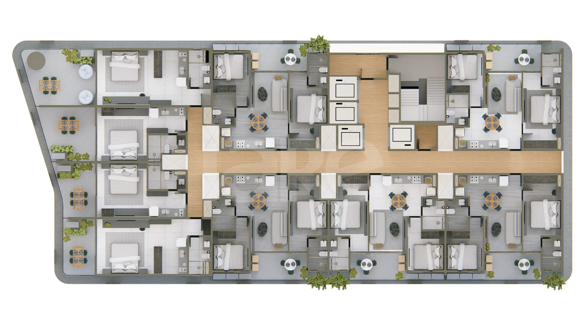 Planta — 12º. ao 23º. PAVIMENTO