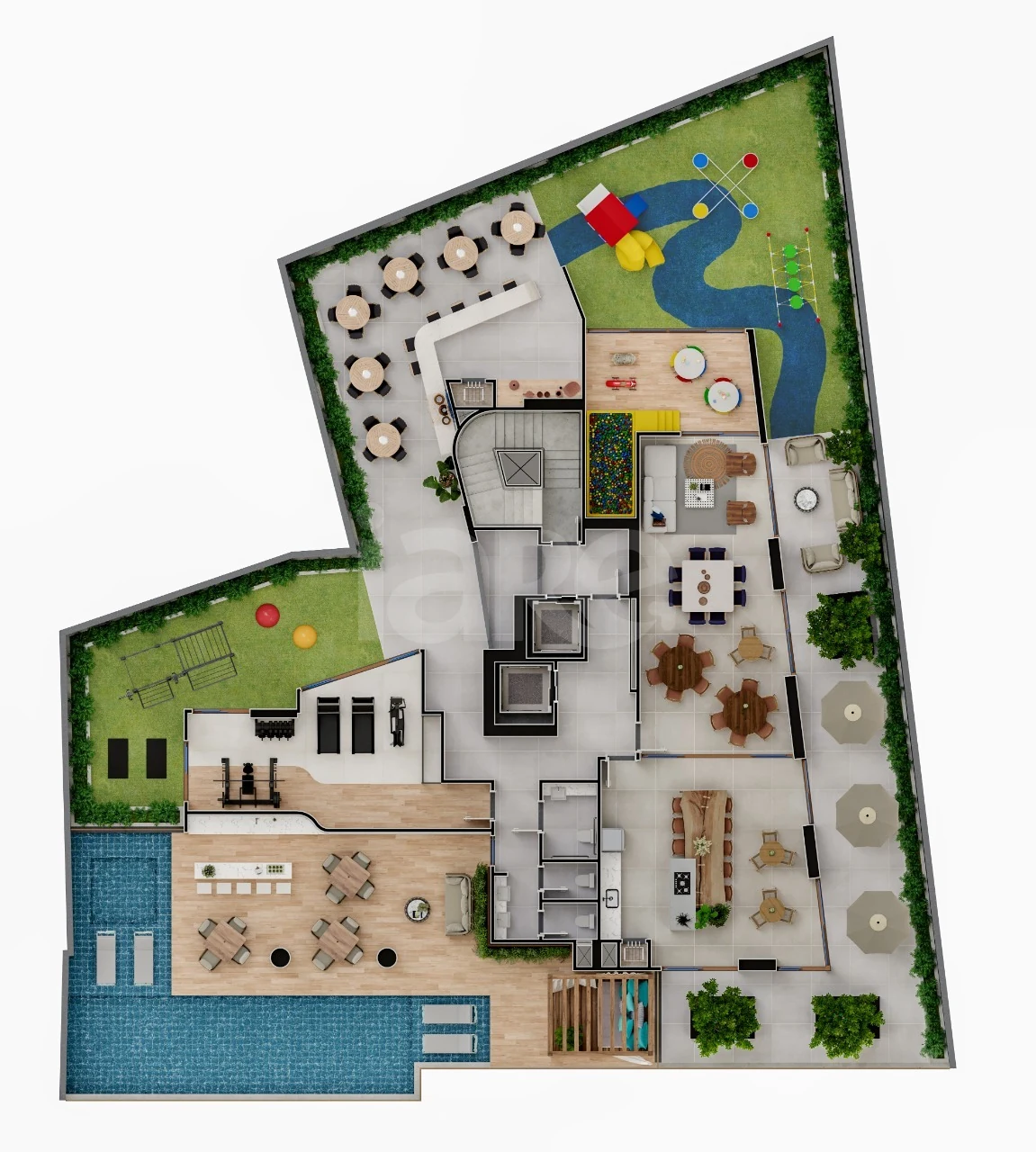 Planta — Pavimento lazer