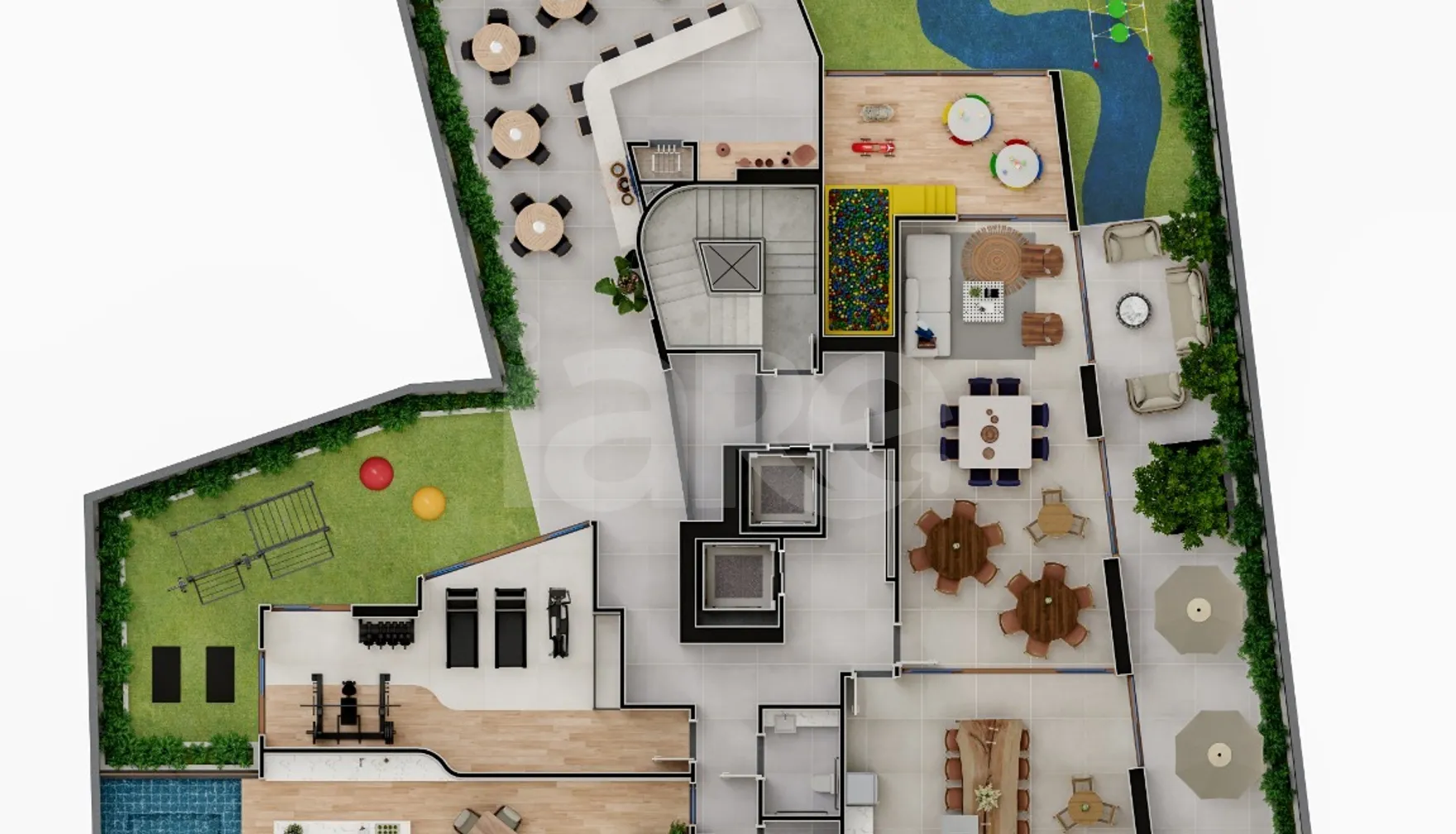 Planta — Pavimento lazer