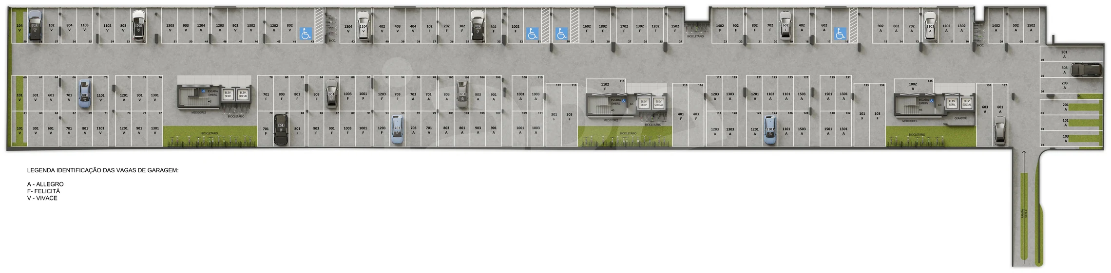 Planta — Pavimento garagem