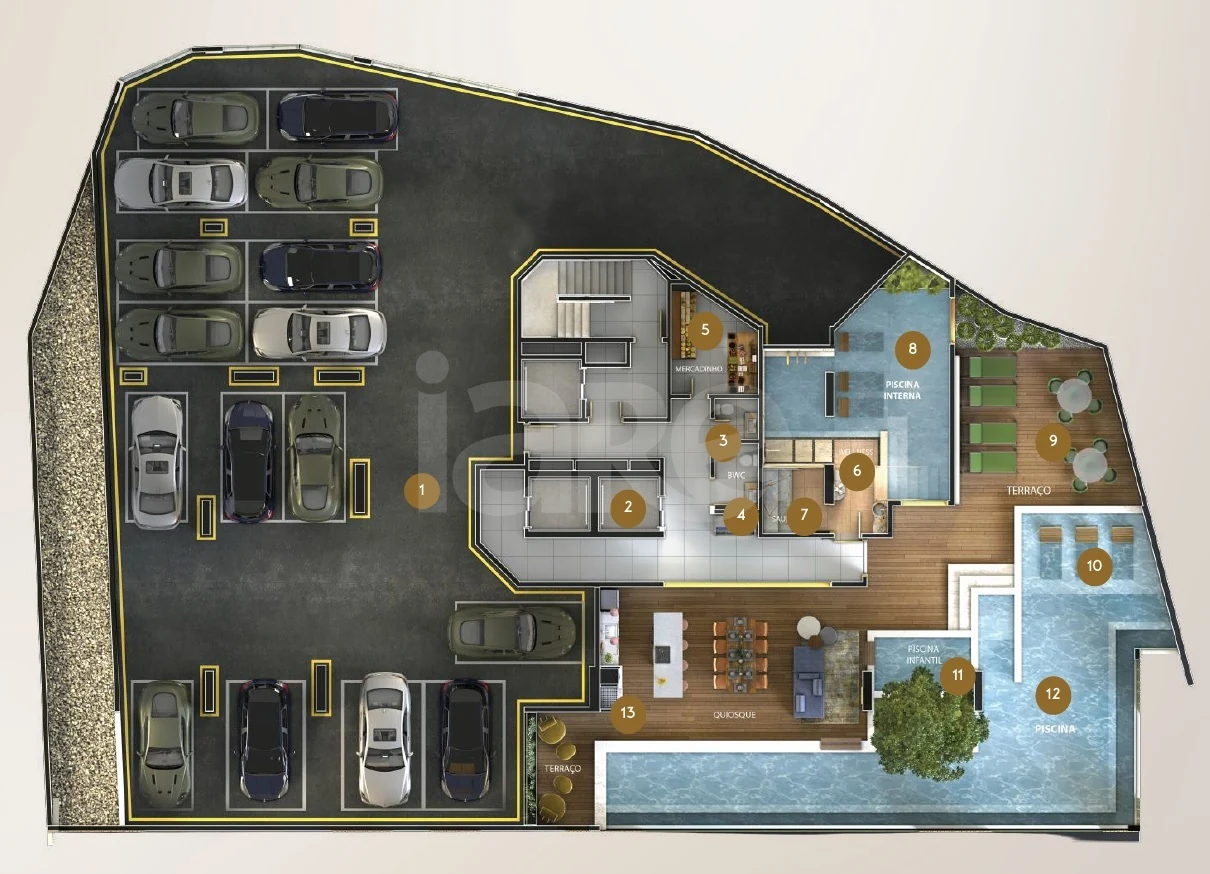 Planta — Pavimento lazer 1