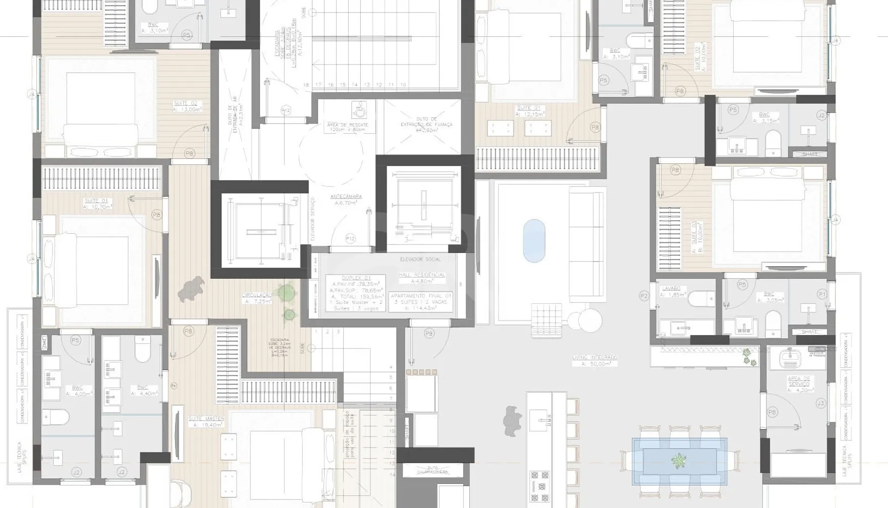 Planta — Pavimento 21