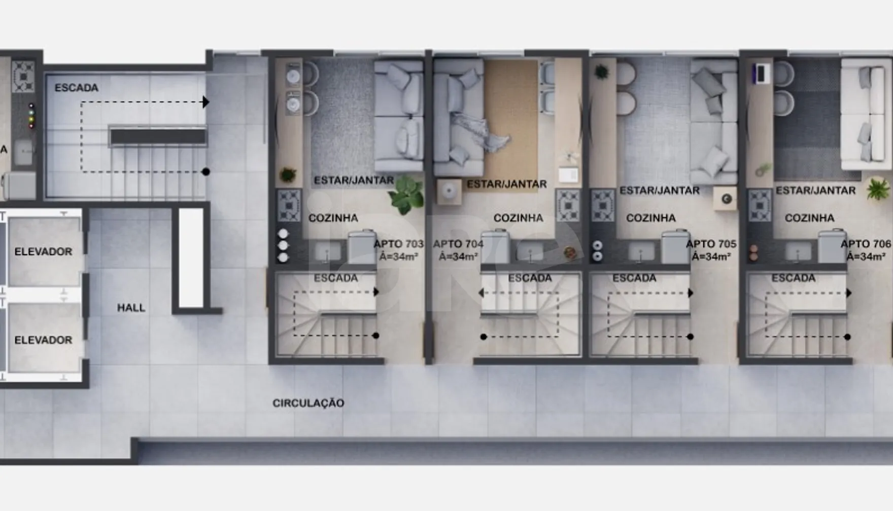 Planta — Pavimento 7