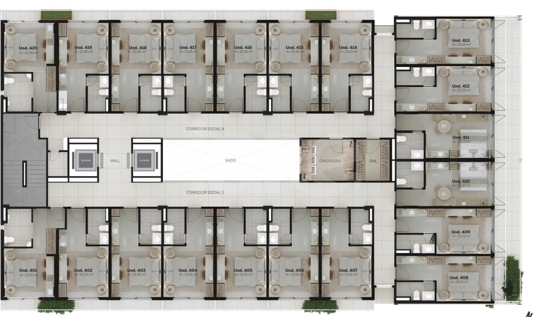 Planta — Pavimento 4