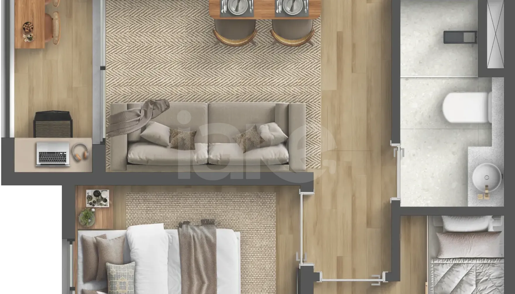 Planta — Apartamento 39 m²