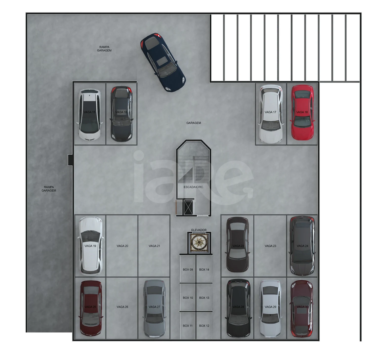 Planta — Pavimento garagem