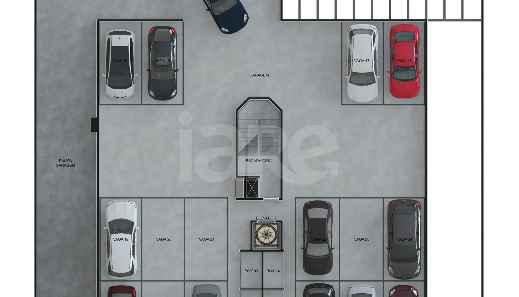 Planta — Pavimento garagem