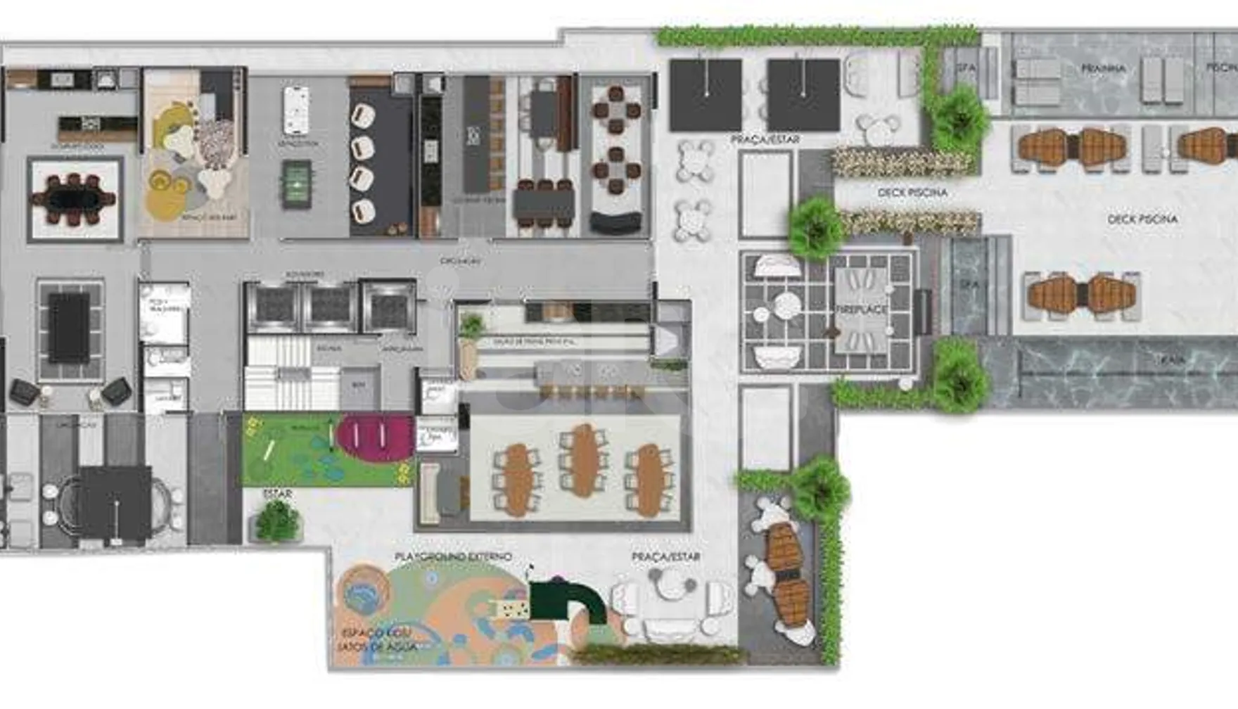 Planta — Pavimento lazer