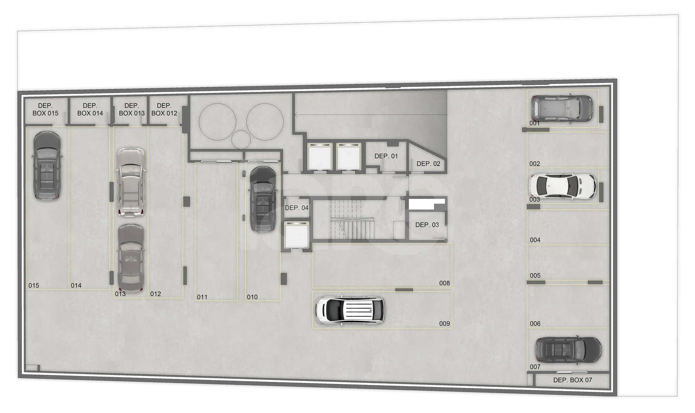 Planta — Pavimento subsolo 2