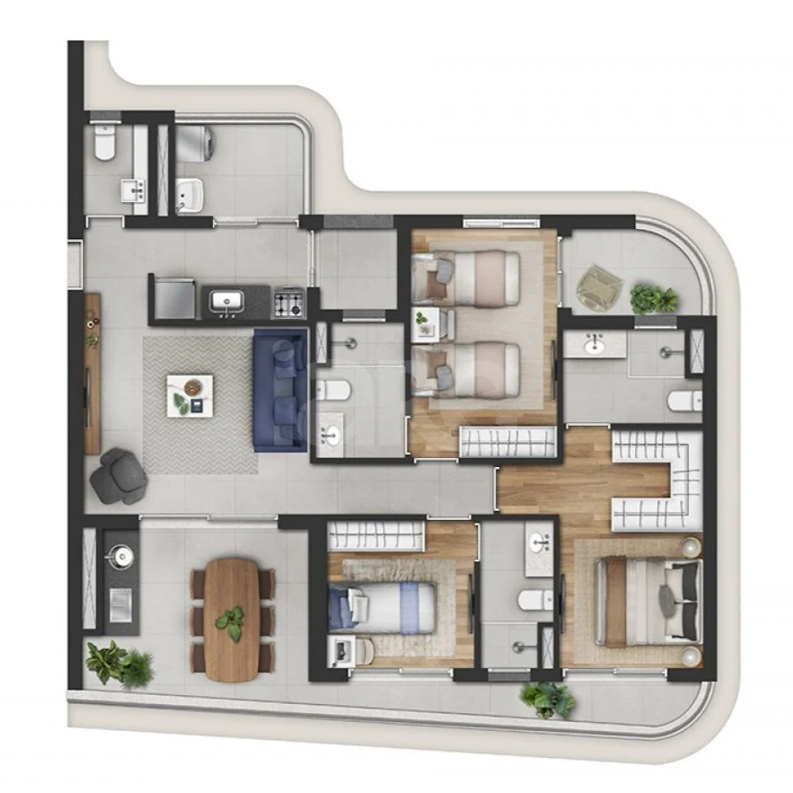 Planta — Garden 119,27 m²