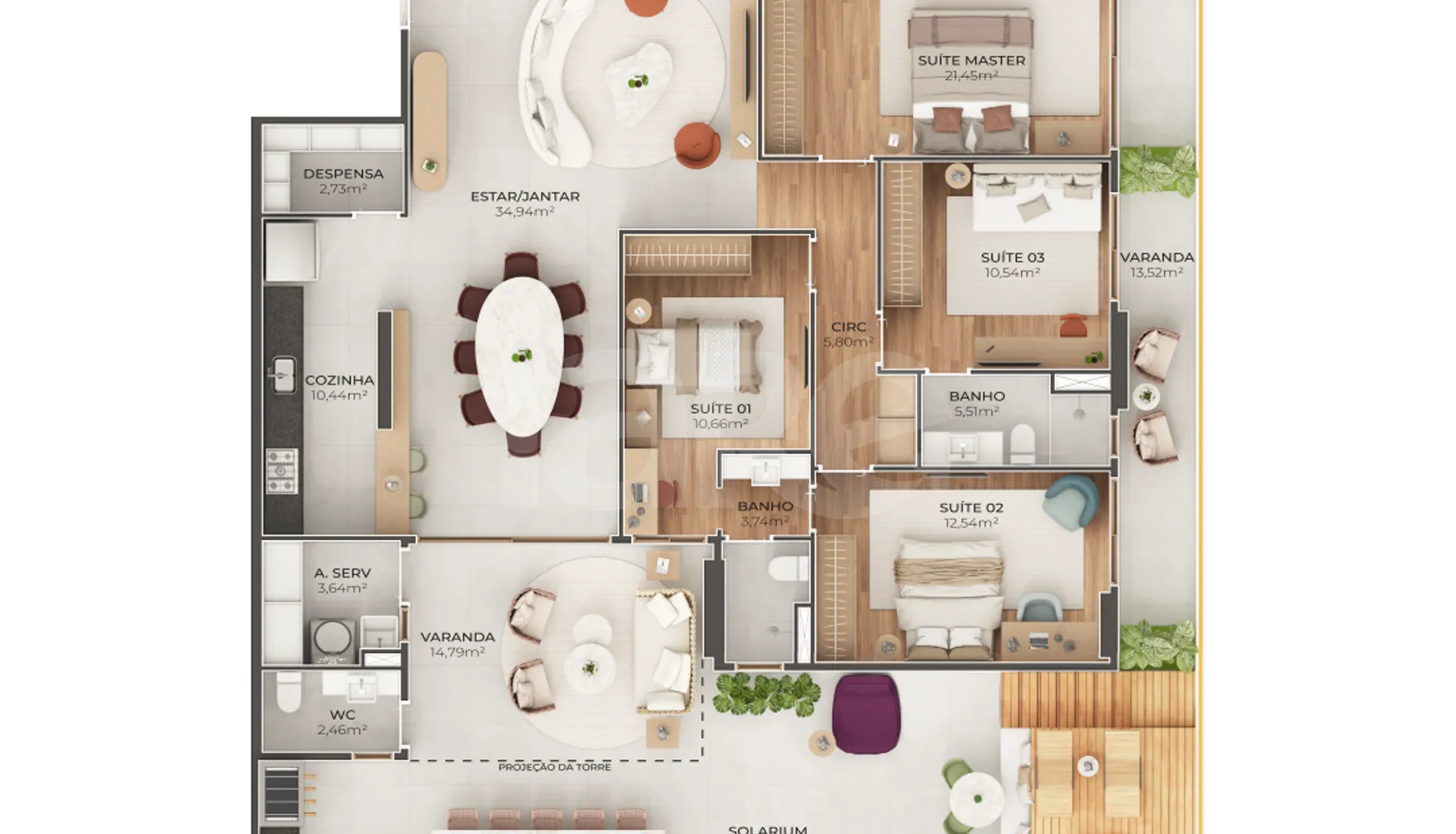 Planta — Garden 237,26 m²
