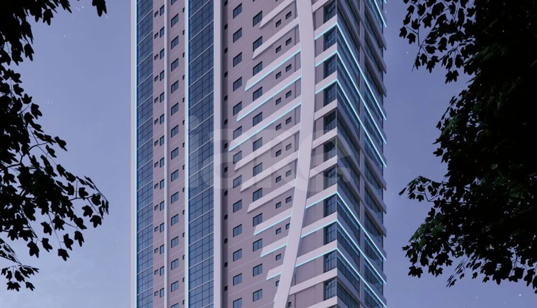 Blue Building - Apartamento com 122 m², em Perequê — foto 3