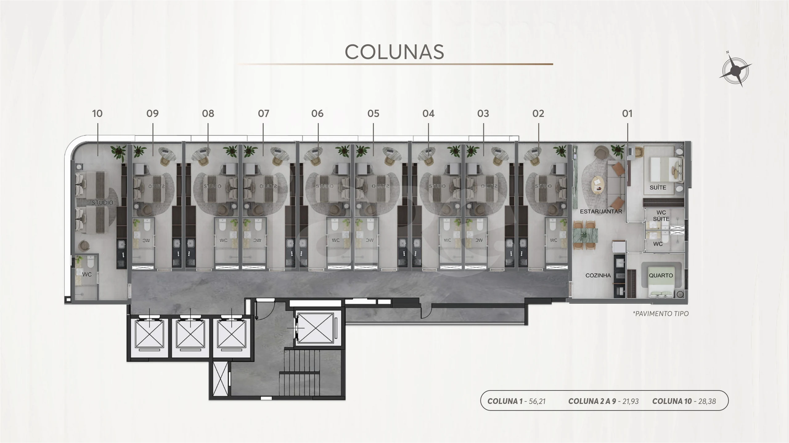 Planta — Pavimento Tipo