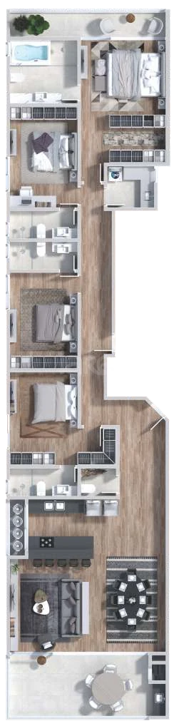Planta — Apartamento 199,51 m²