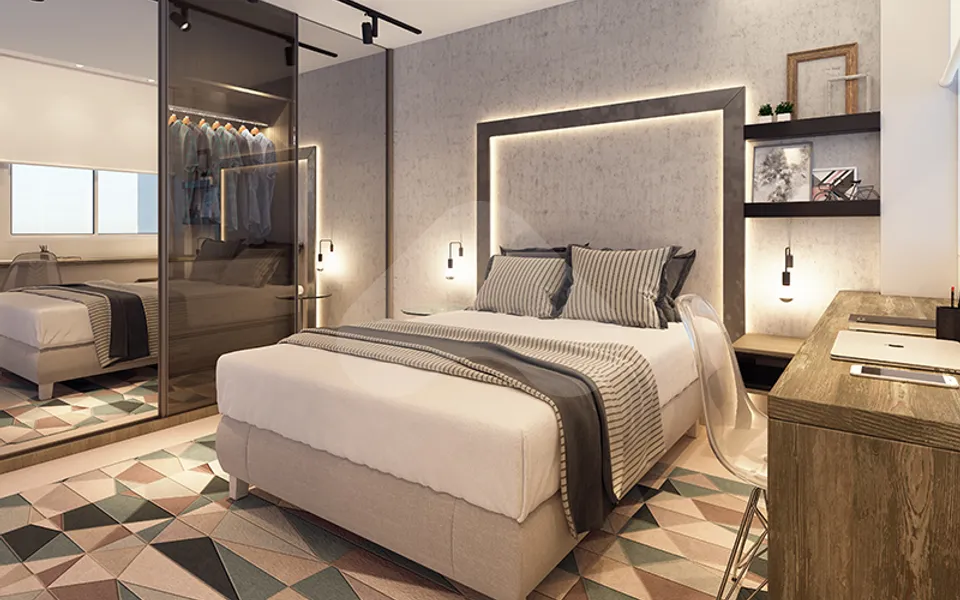 Porto Design - Apartamento com 35 m², em Espinheiro — foto 12
