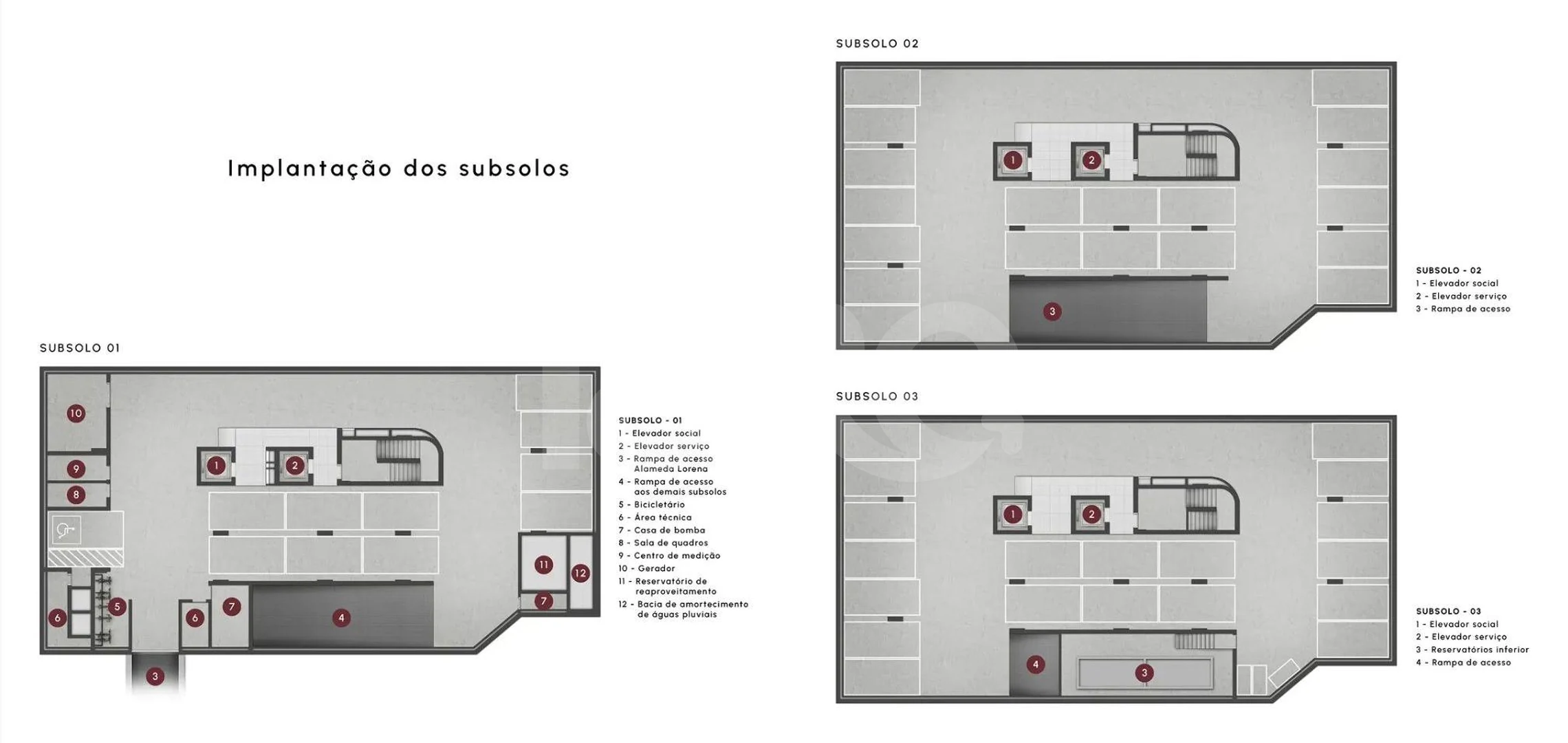 Planta — Pavimento subsolo