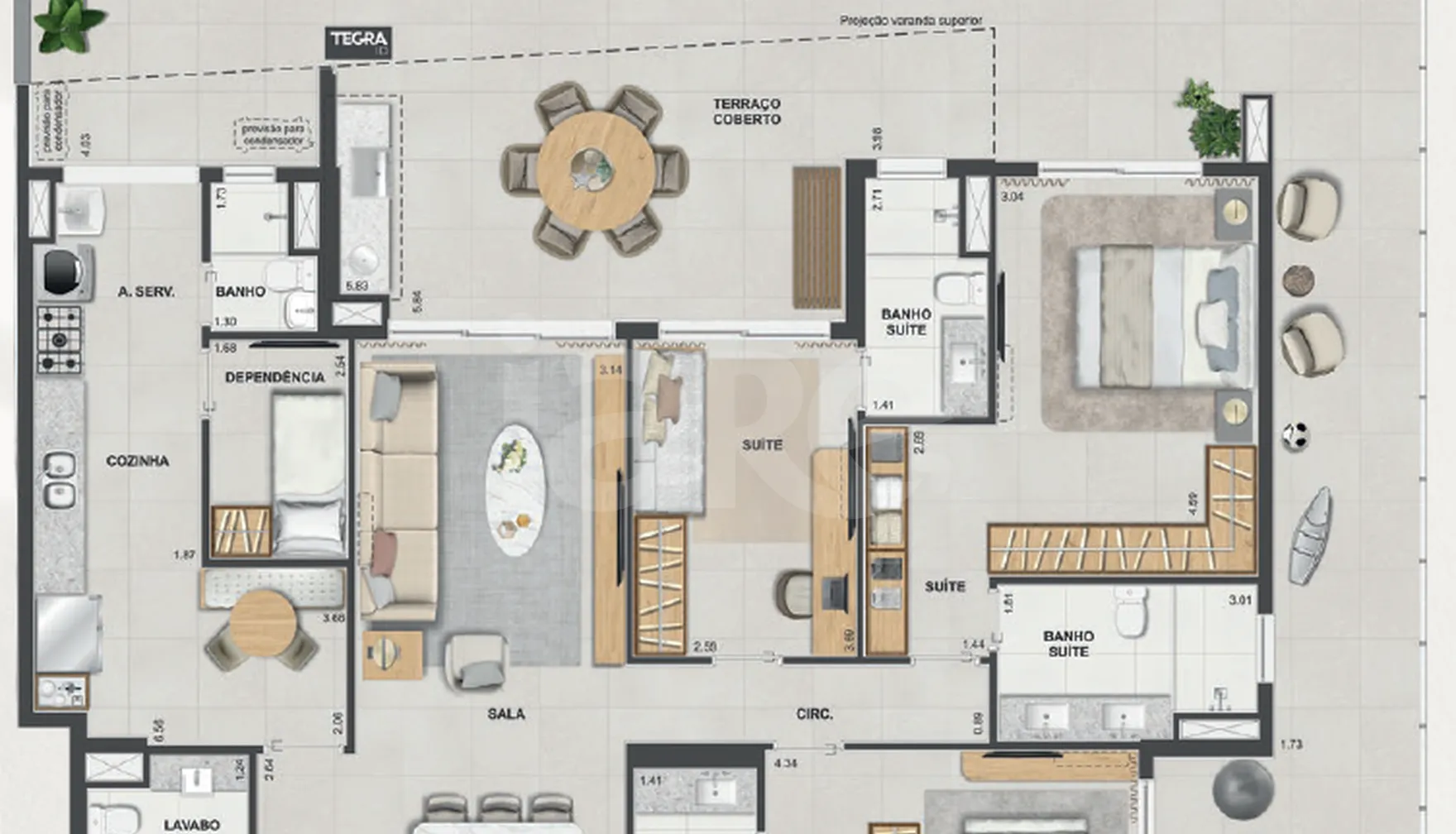 Planta — Garden 222,64 m²