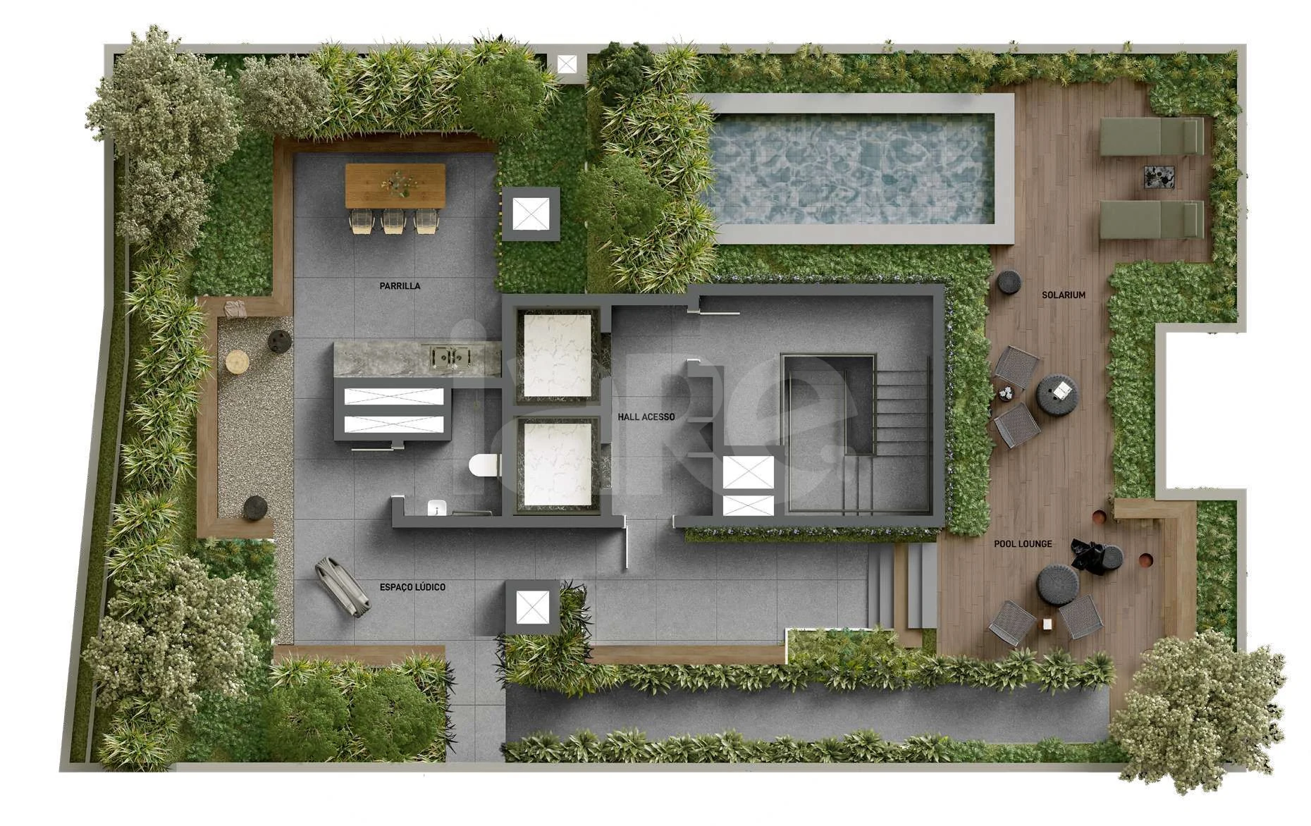 Planta — Pavimento lazer
