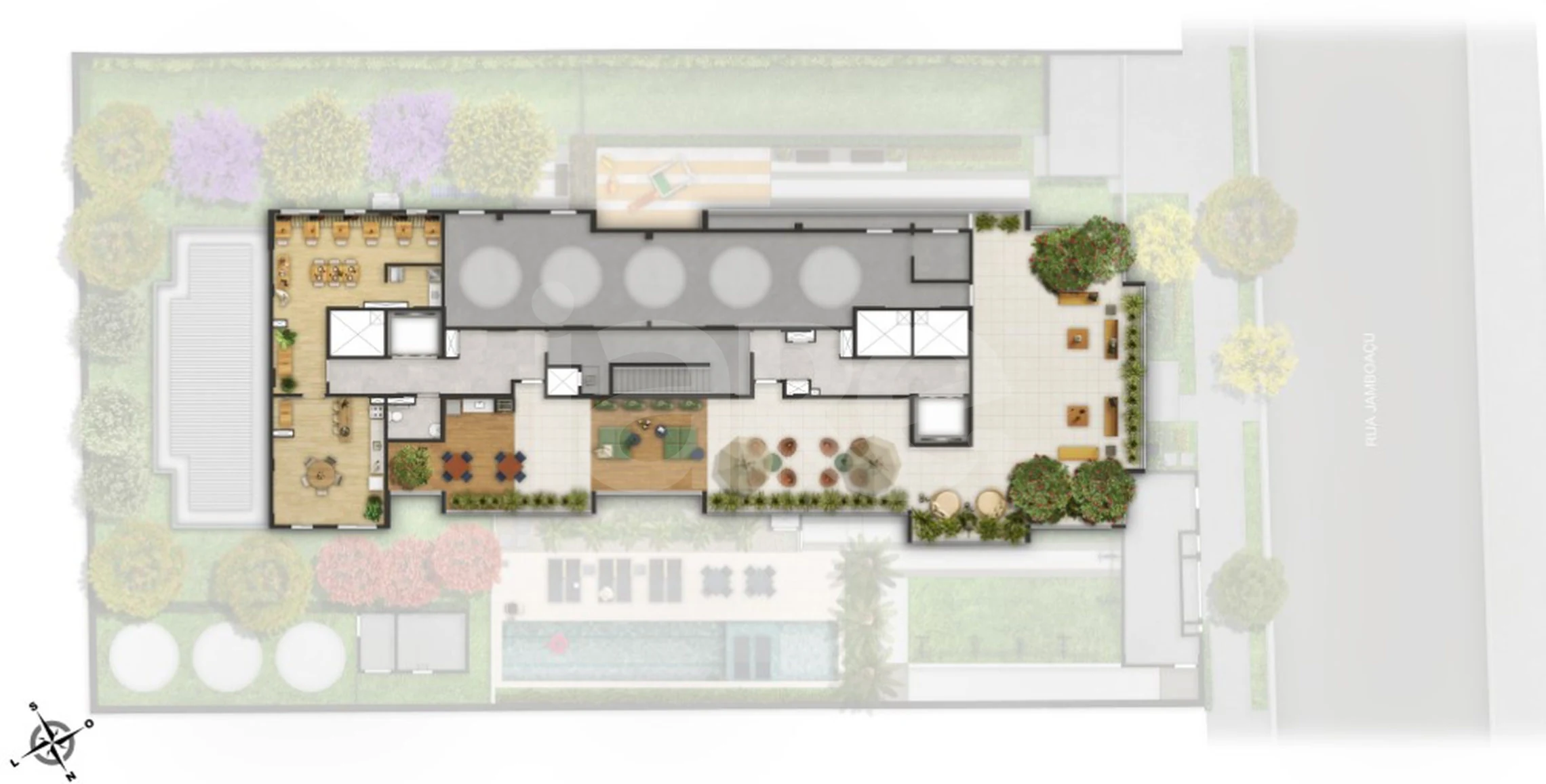 Planta — Pavimento lazer