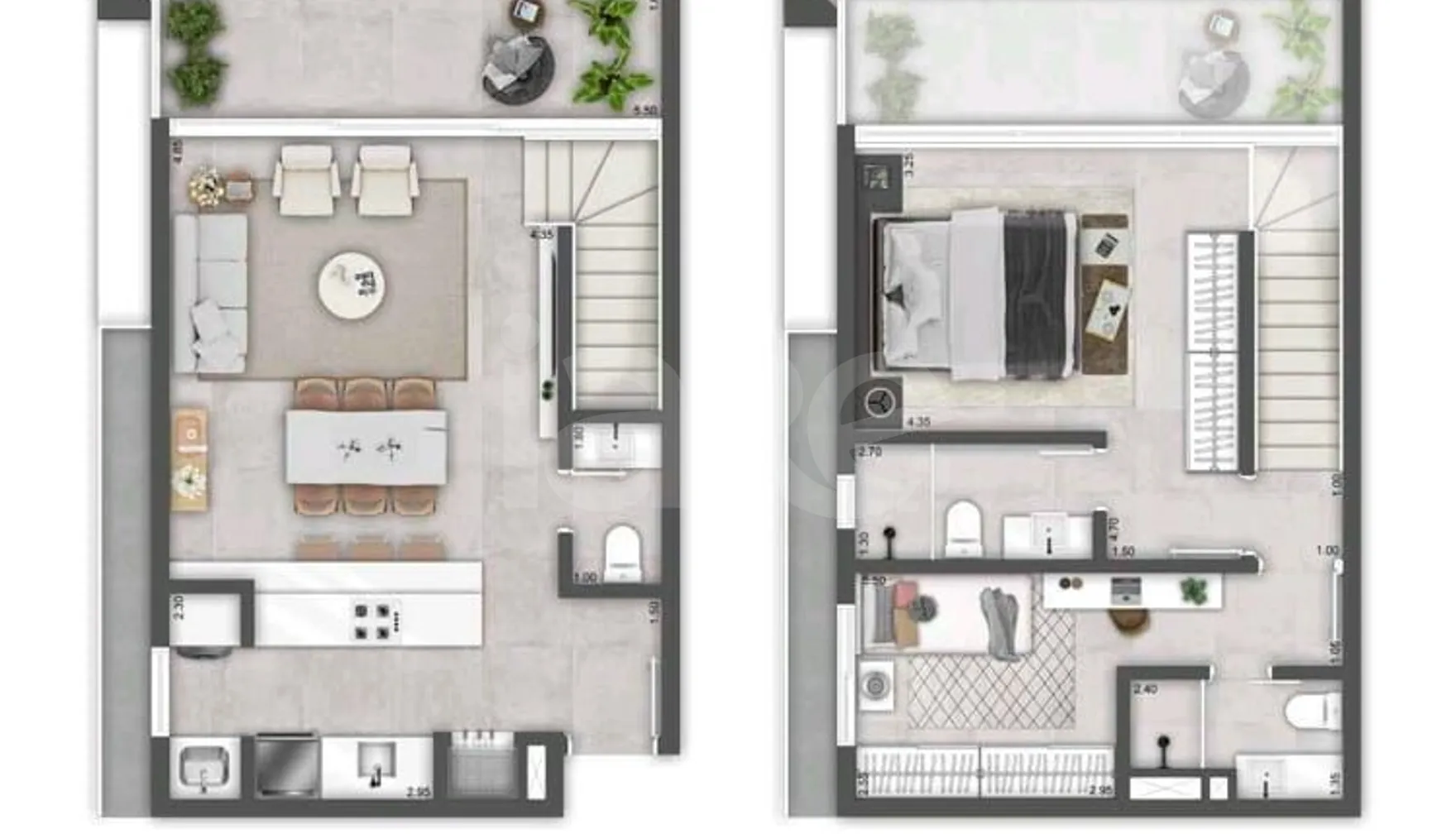 Planta — Apartamento 89,53 m²