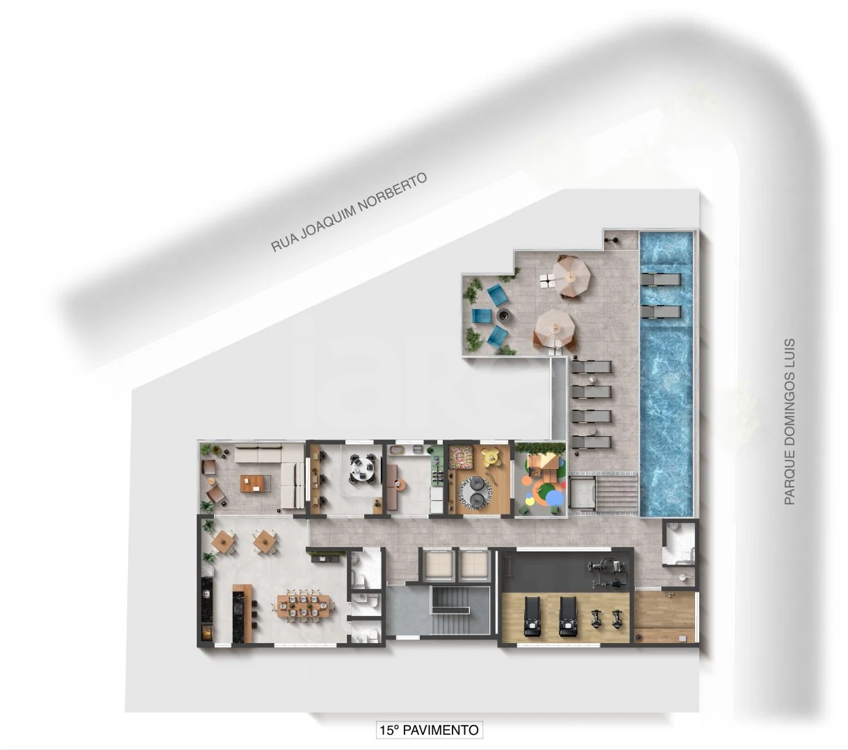 Planta — Pavimento 15
