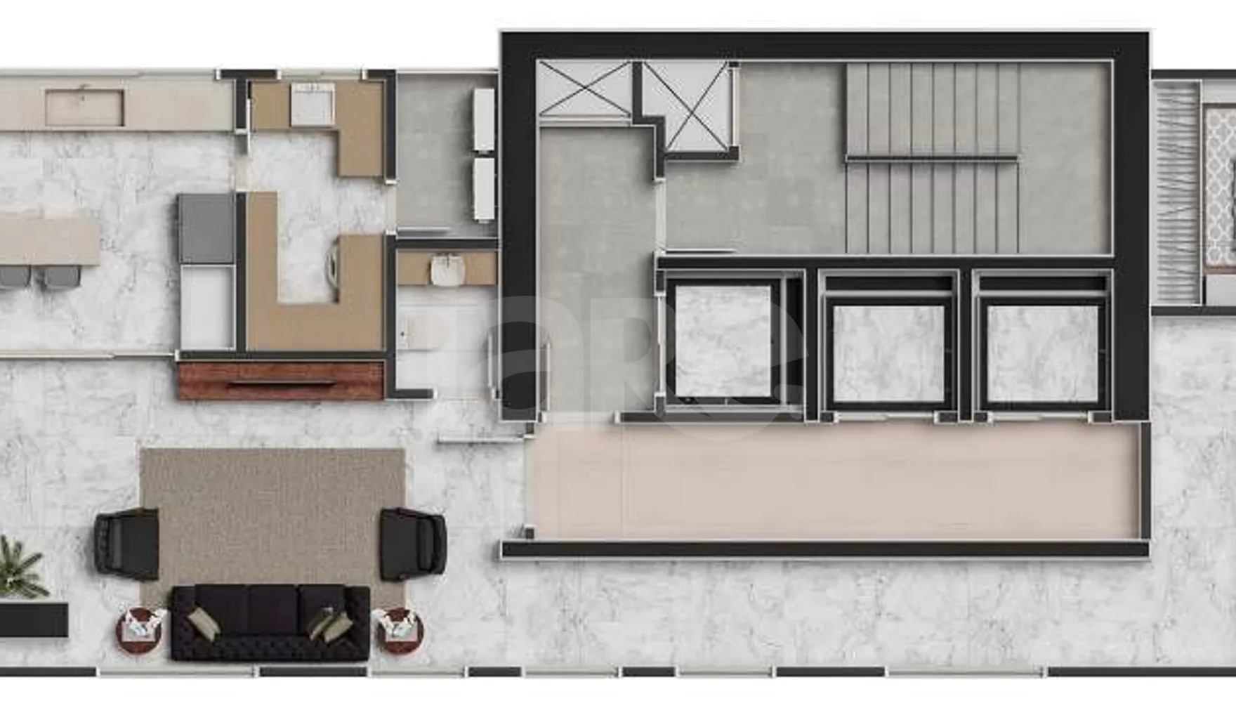 Planta — Apartamento 262 m²