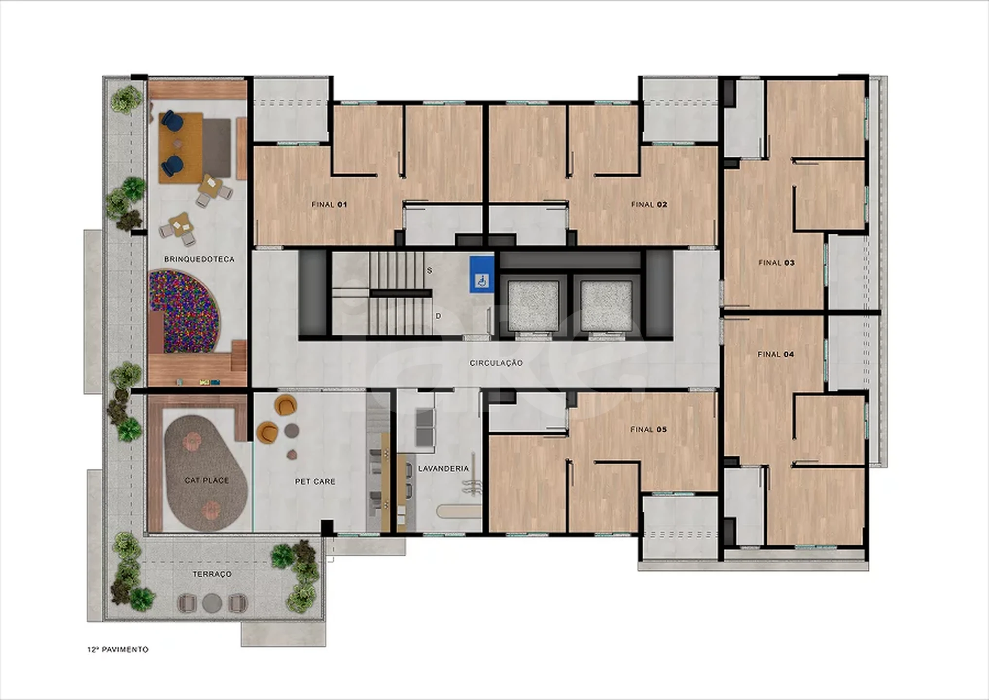 Planta — Pavimento 12