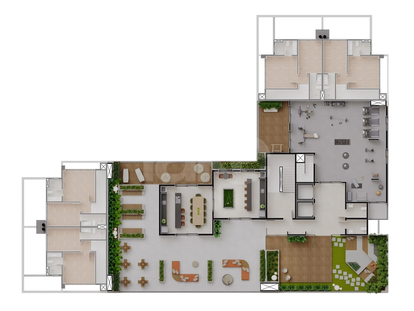 Planta — Pavimento rooftop