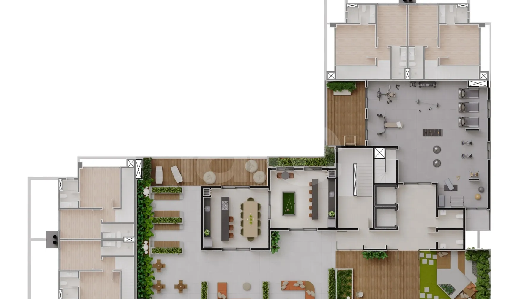 Planta — Pavimento rooftop