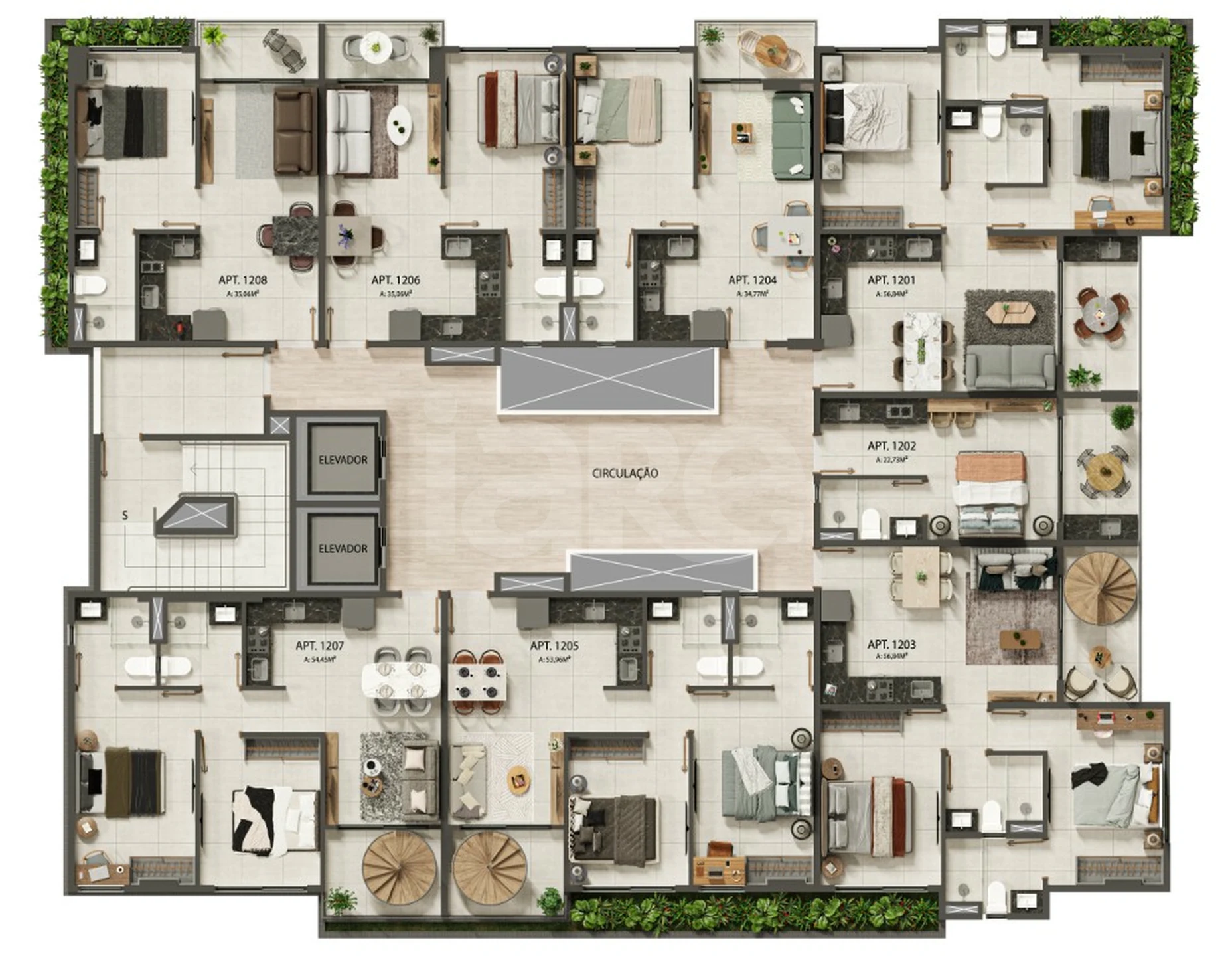 Planta — Pavimento 12