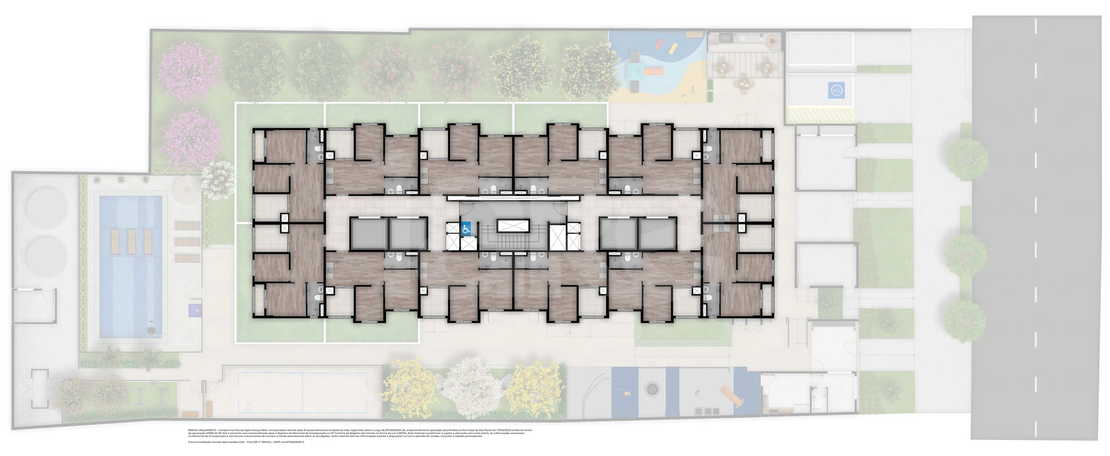 Planta — Implantação 1º pavimento