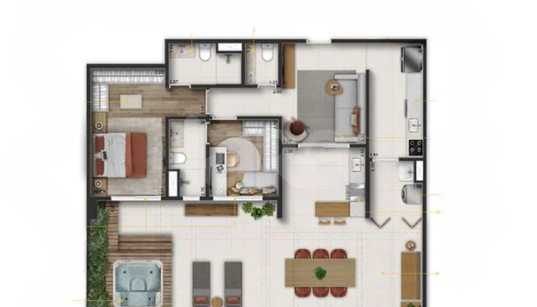 Planta — Garden 141,68 m²