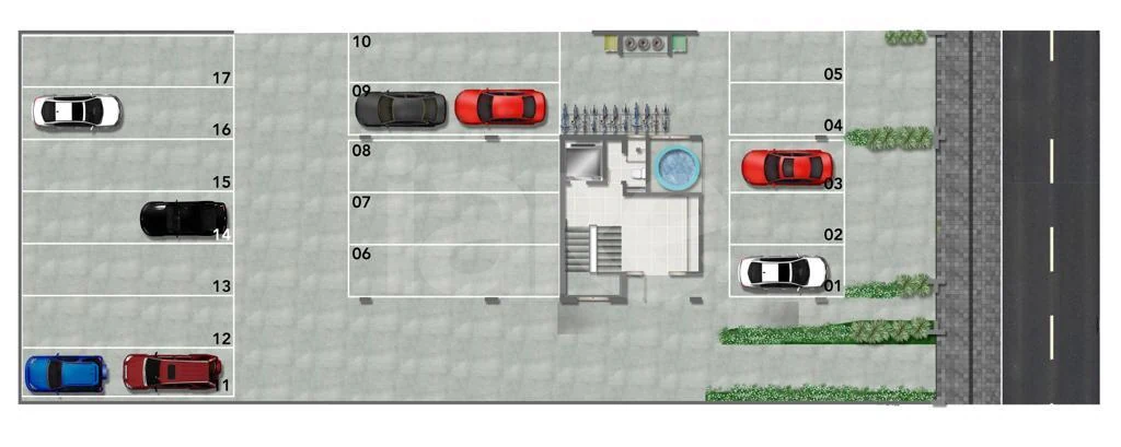 Planta — Pavimento garagem