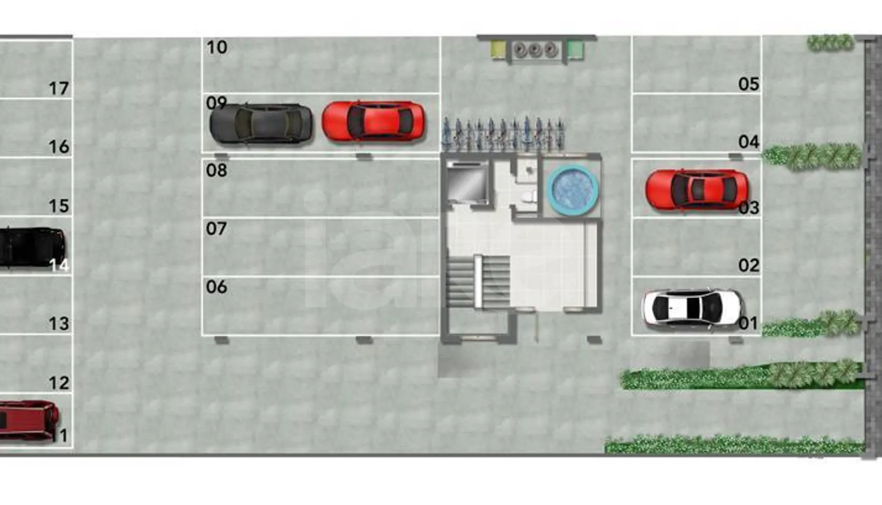 Planta — Pavimento garagem