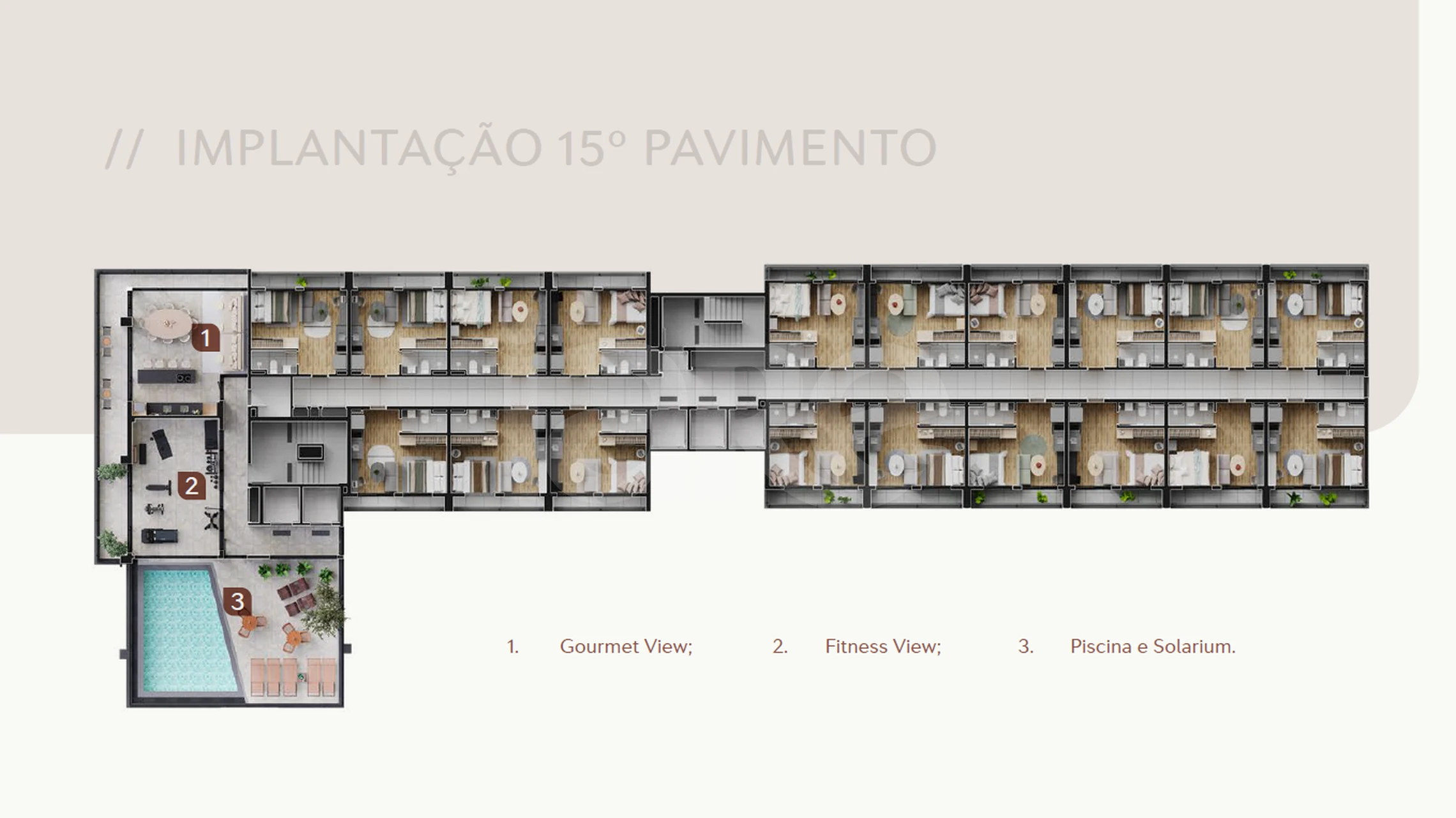 Planta — Pavimento 15