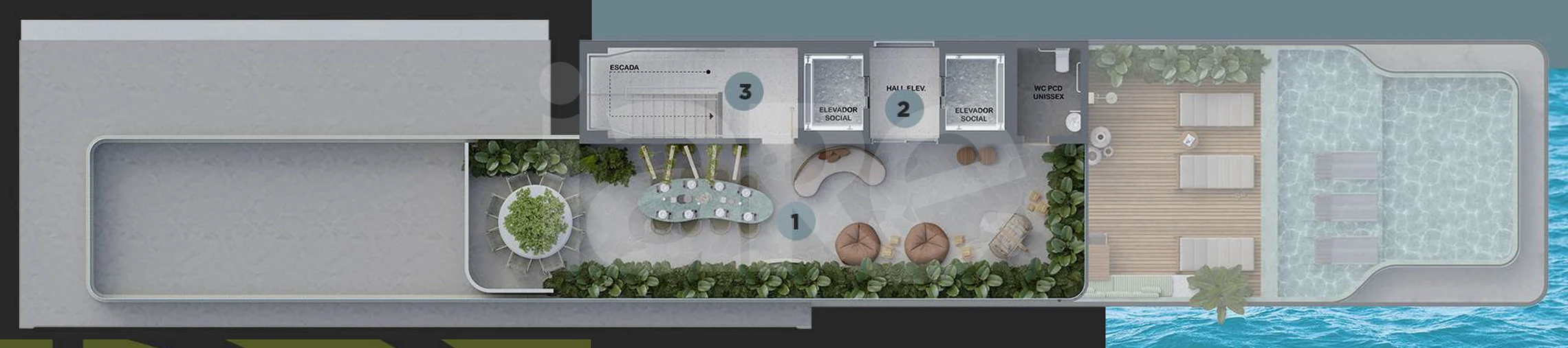 Planta — Pavimento rooftop